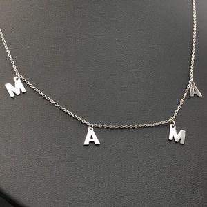 Adornia Necklace "MAMA" 925 Sterling Silver Mothers Gift 18" Dainty Shaker Chain